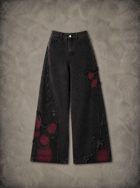 Gothic Baggy Jeans – Y2K Harajuku Grunge Aesthetic