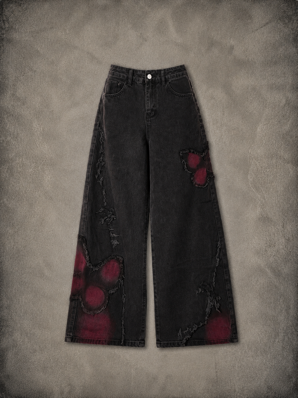 Gothic Baggy Jeans – Y2K Harajuku Grunge Aesthetic