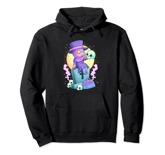Kawaii Pastel Goth Creepy Plague Hoodie - Aesthetic Graphic Men Women