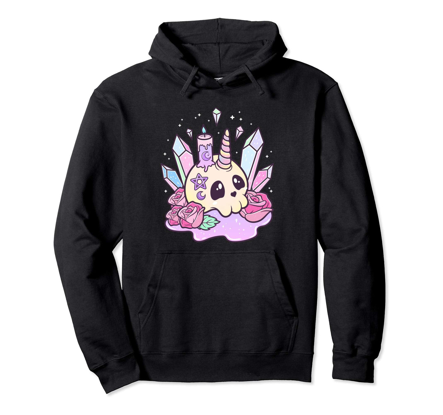 Pastel Goth Creepy Kawaii Menhera Hoodie - Aesthetic Graphic for Adults