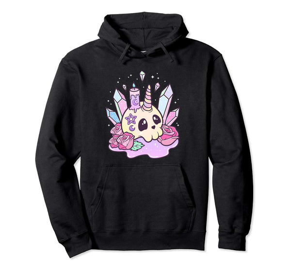 Pastel Goth Creepy Kawaii Menhera Hoodie - Aesthetic Graphic for Adults