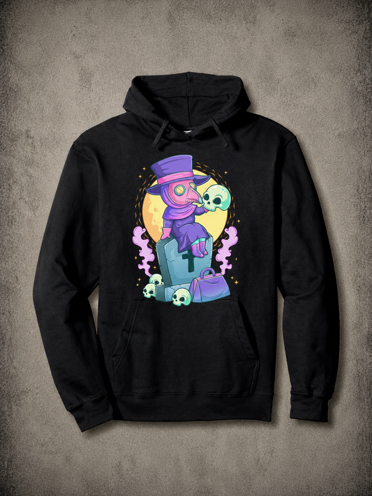 Kawaii Pastel Goth Creepy Plague Hoodie - Aesthetic Graphic Men Women