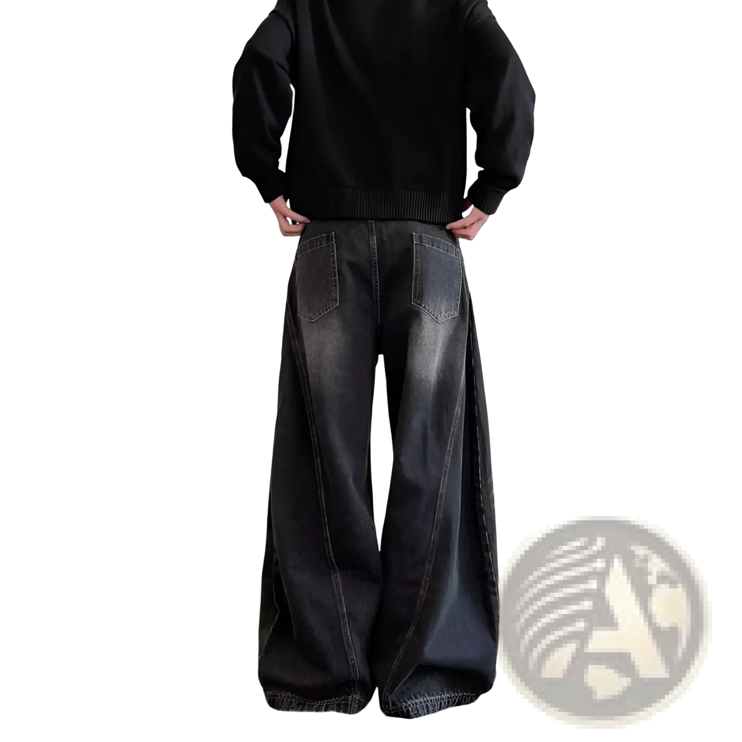 Men's Premium Relaxed Wide Leg Denim Jeans
