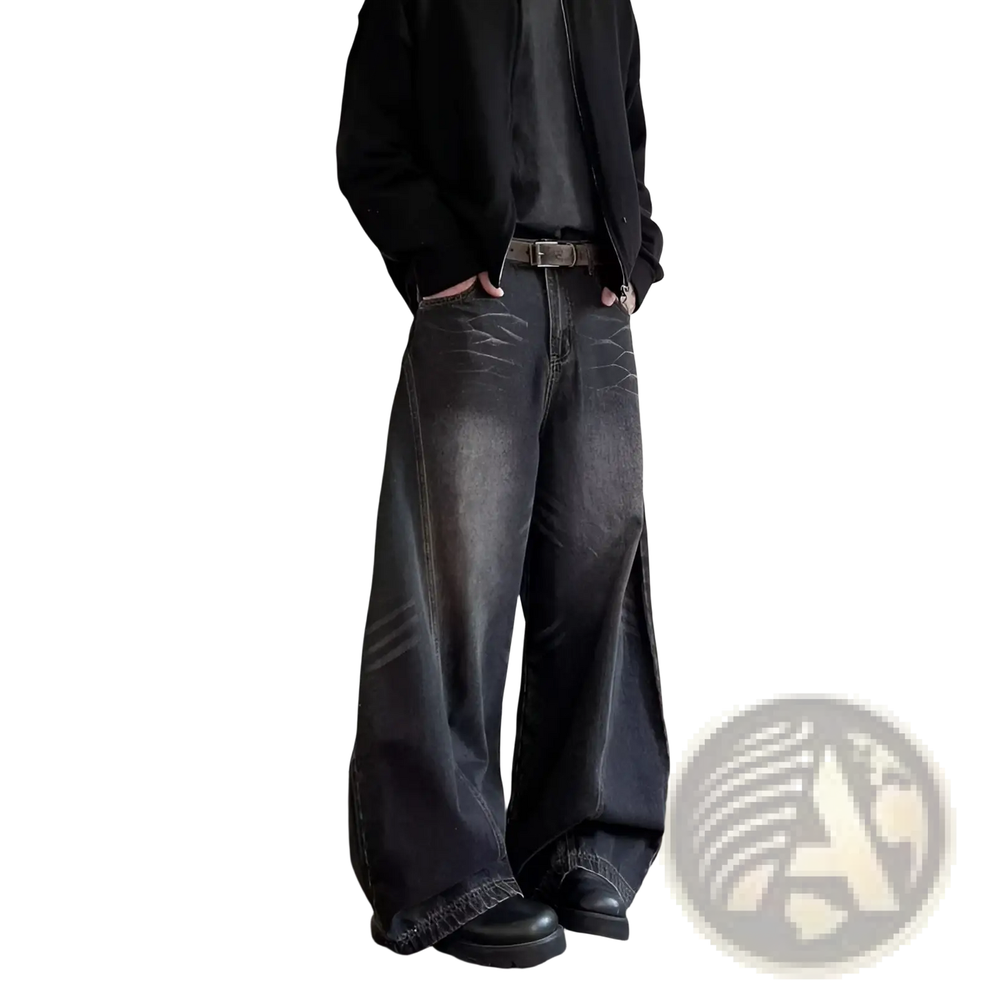 Men's Premium Relaxed Wide Leg Denim Jeans