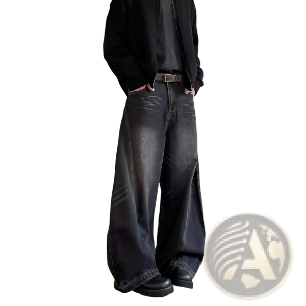 Men's Premium Relaxed Wide Leg Denim Jeans