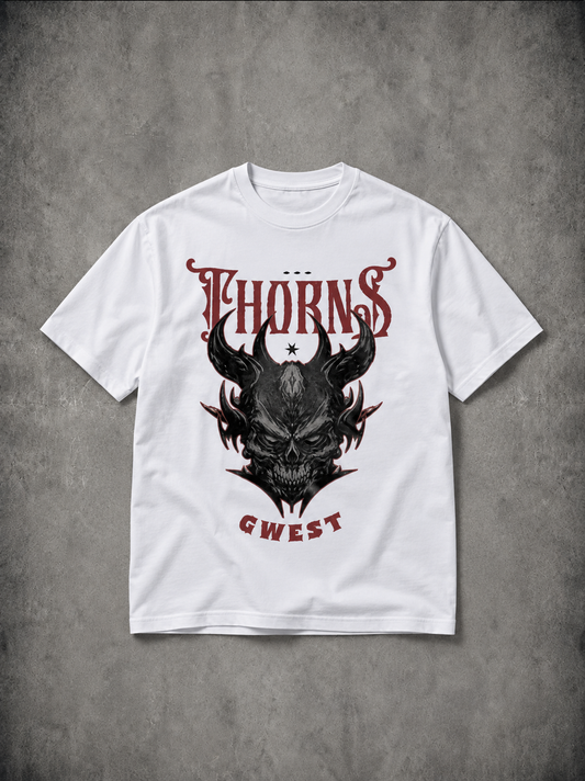 G West Thorns Gothic Men's Oversized T-Shirt